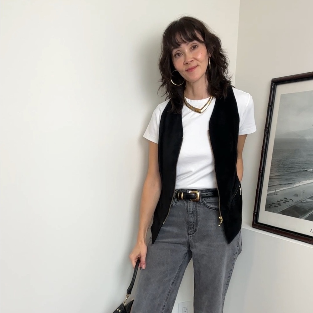 Danier 90s Black Suede Vest 🖤♠️🐦‍⬛🗝️